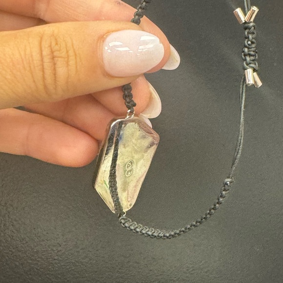 Swarovski silver tone on adjustable size cord bracelet - Picture 7 of 7